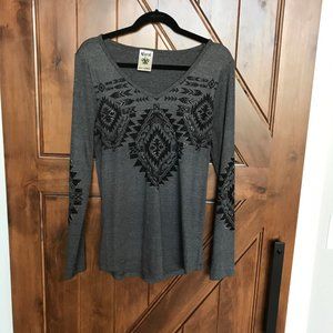 Vocal Brand long sleeve ribbed top